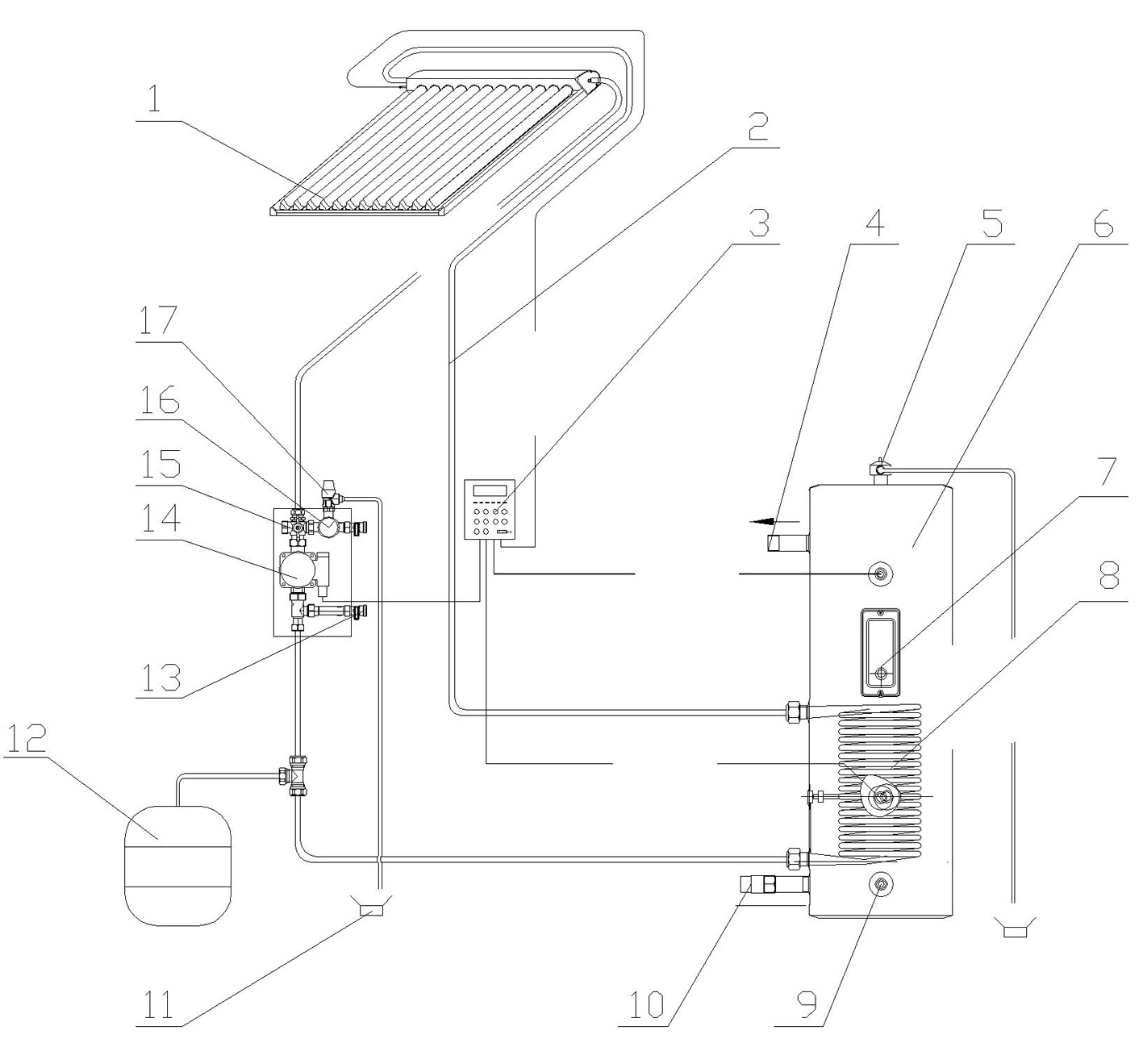 Split solar power system