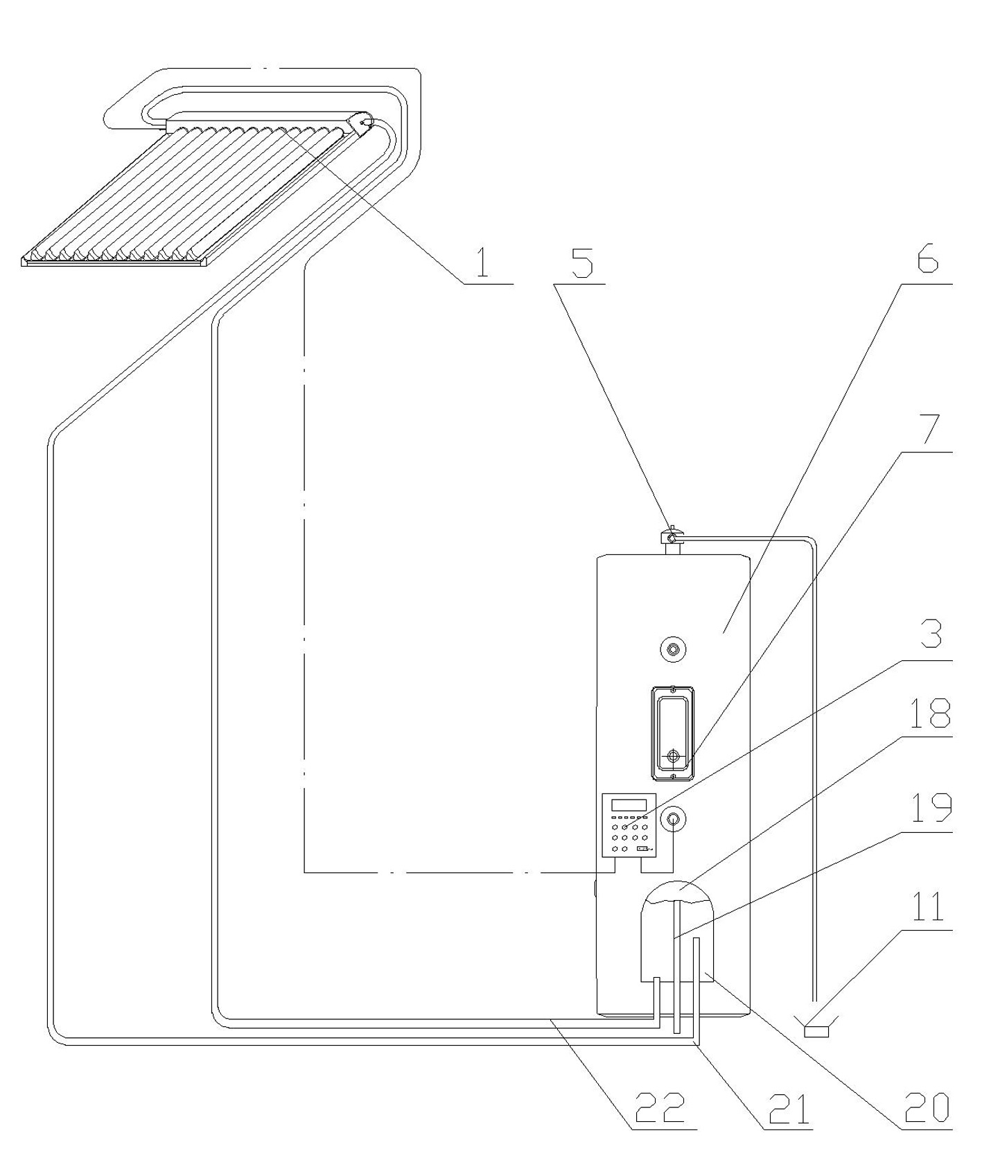 Split solar power system