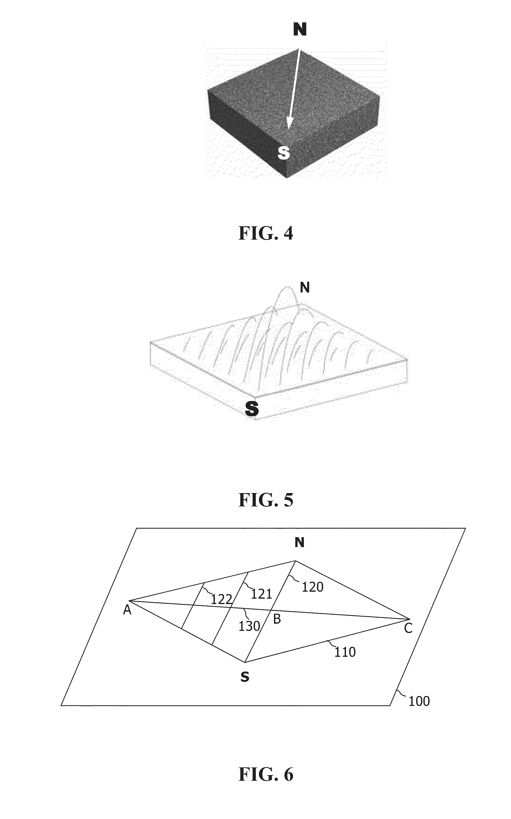 Article with curved patterns formed of aligned pigment flakes