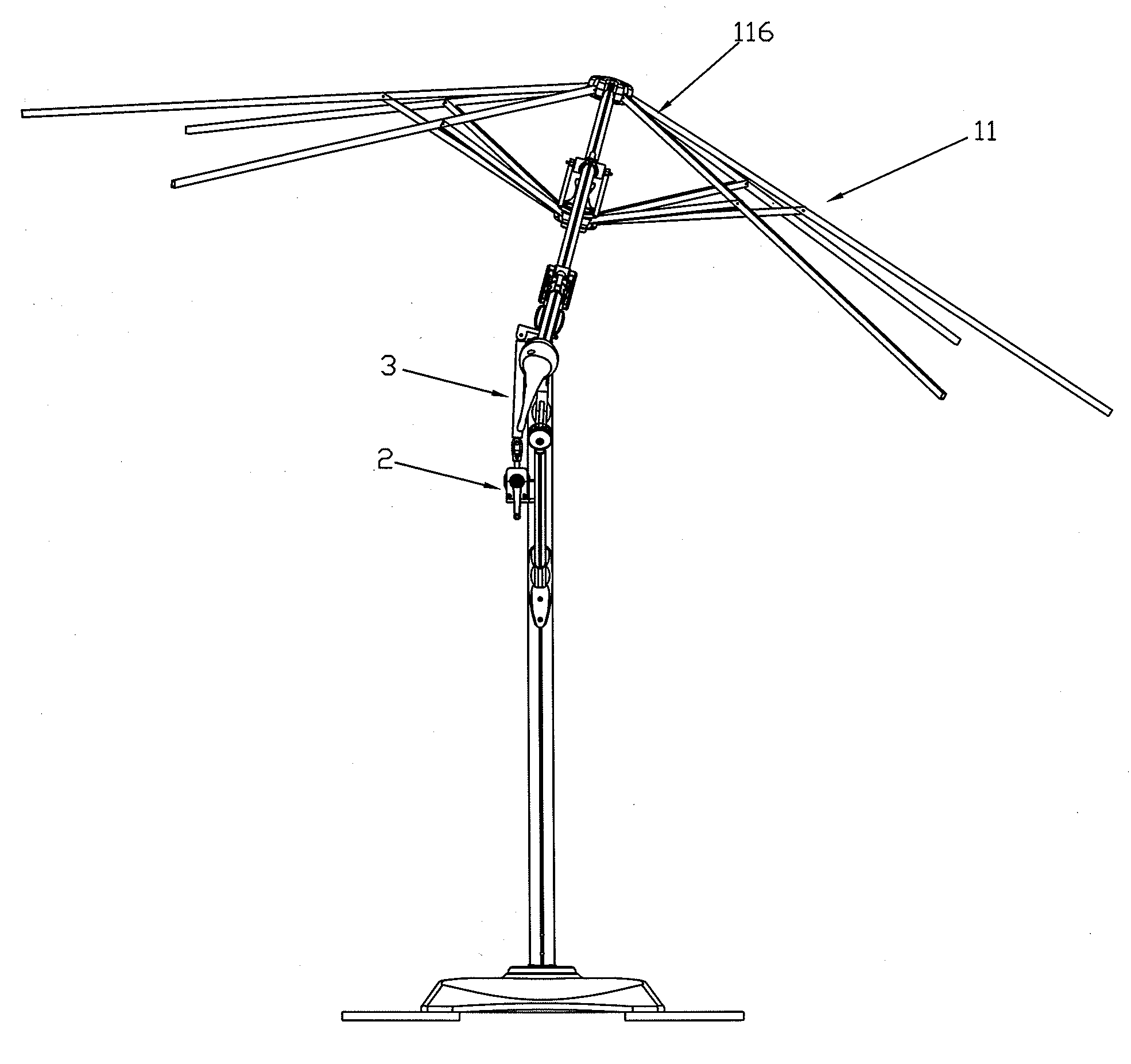 Umbrella Having An Angle Adjustable Function