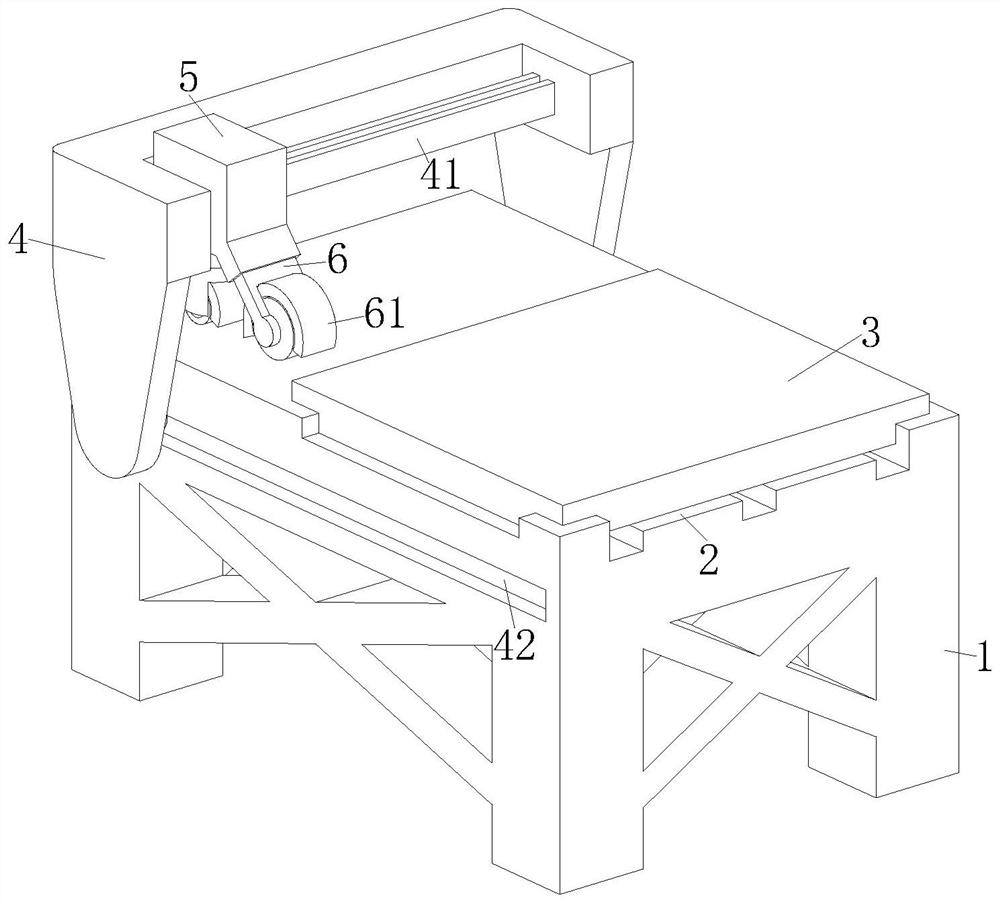 Nodular cast iron platform surface polishing treatment system