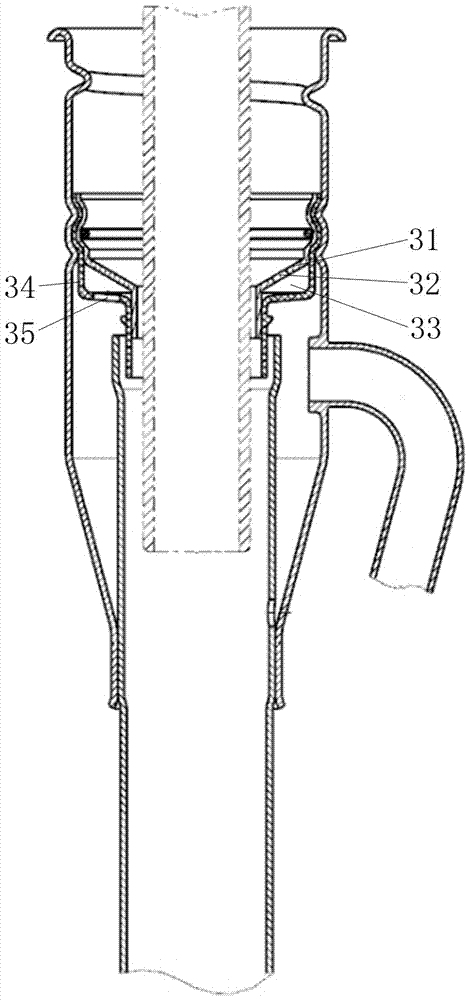 Vehicle oil filling pipe