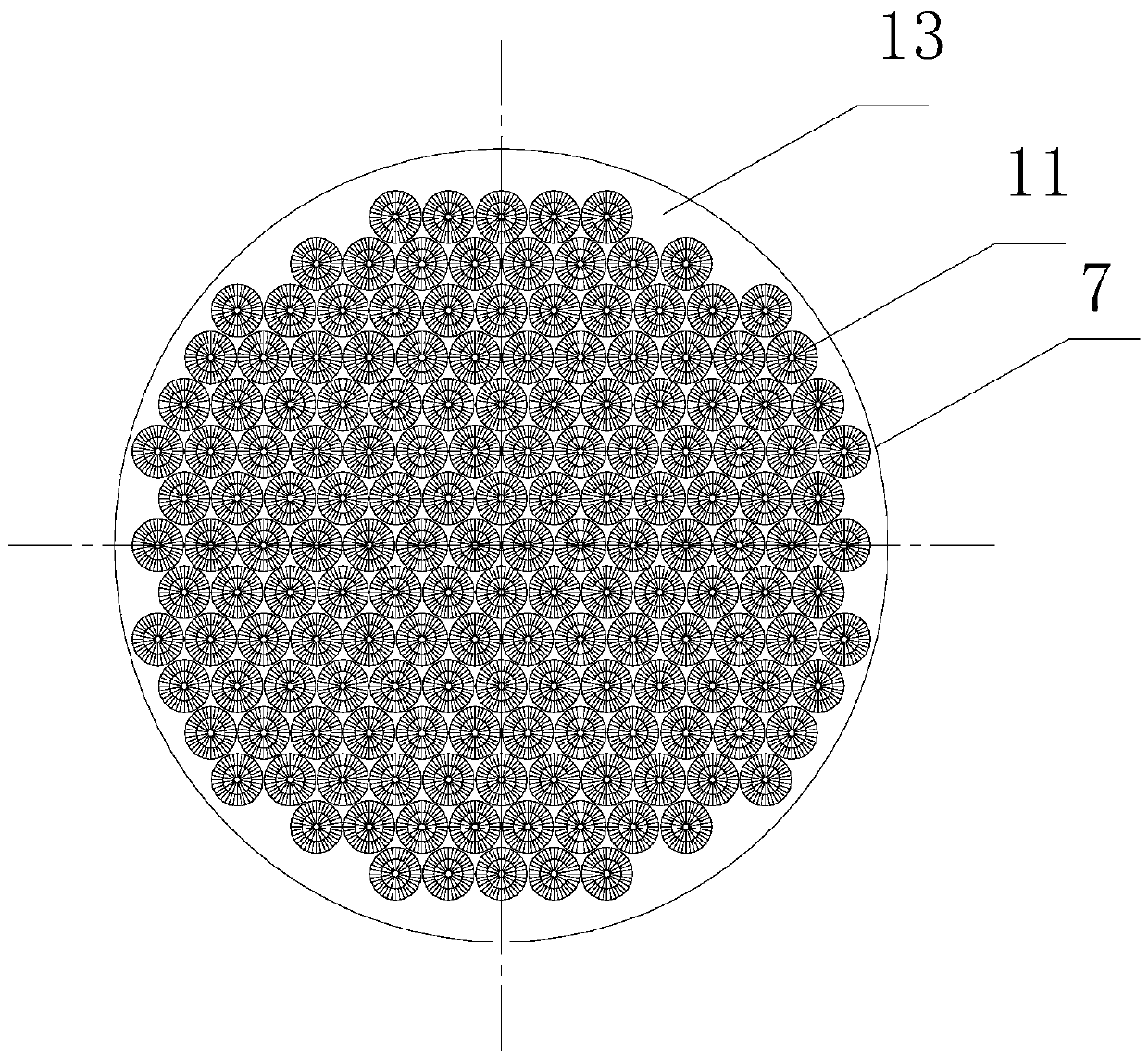 Dust removal desulfurization multiplier and wet desulfurization device