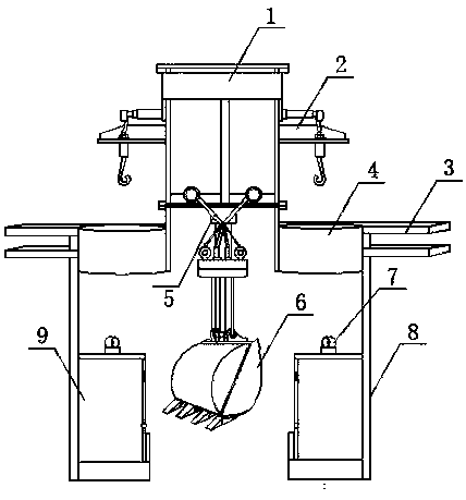 Sludge cleaning device for river channel cleaning ship