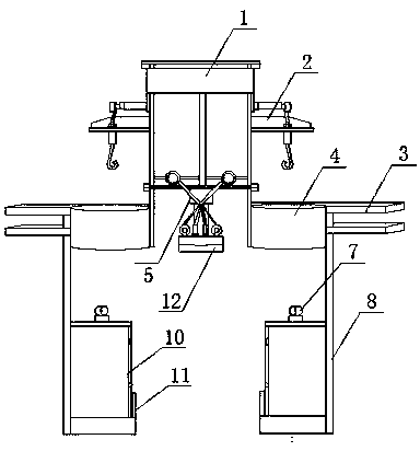 Sludge cleaning device for river channel cleaning ship