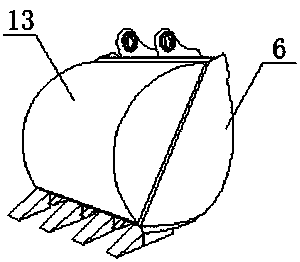 Sludge cleaning device for river channel cleaning ship