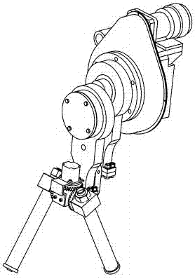 Adjustable single-foot wheel with double foot rods