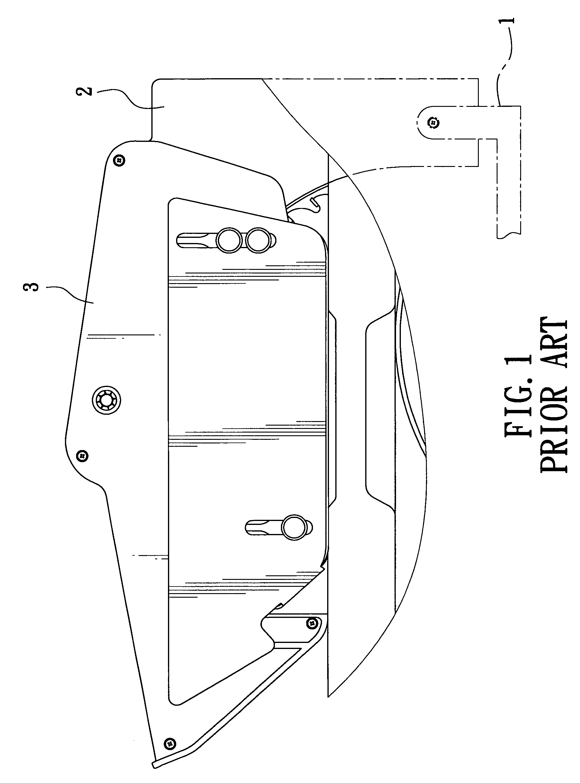 Quickly detachable protective cover unit of a table sawing machine