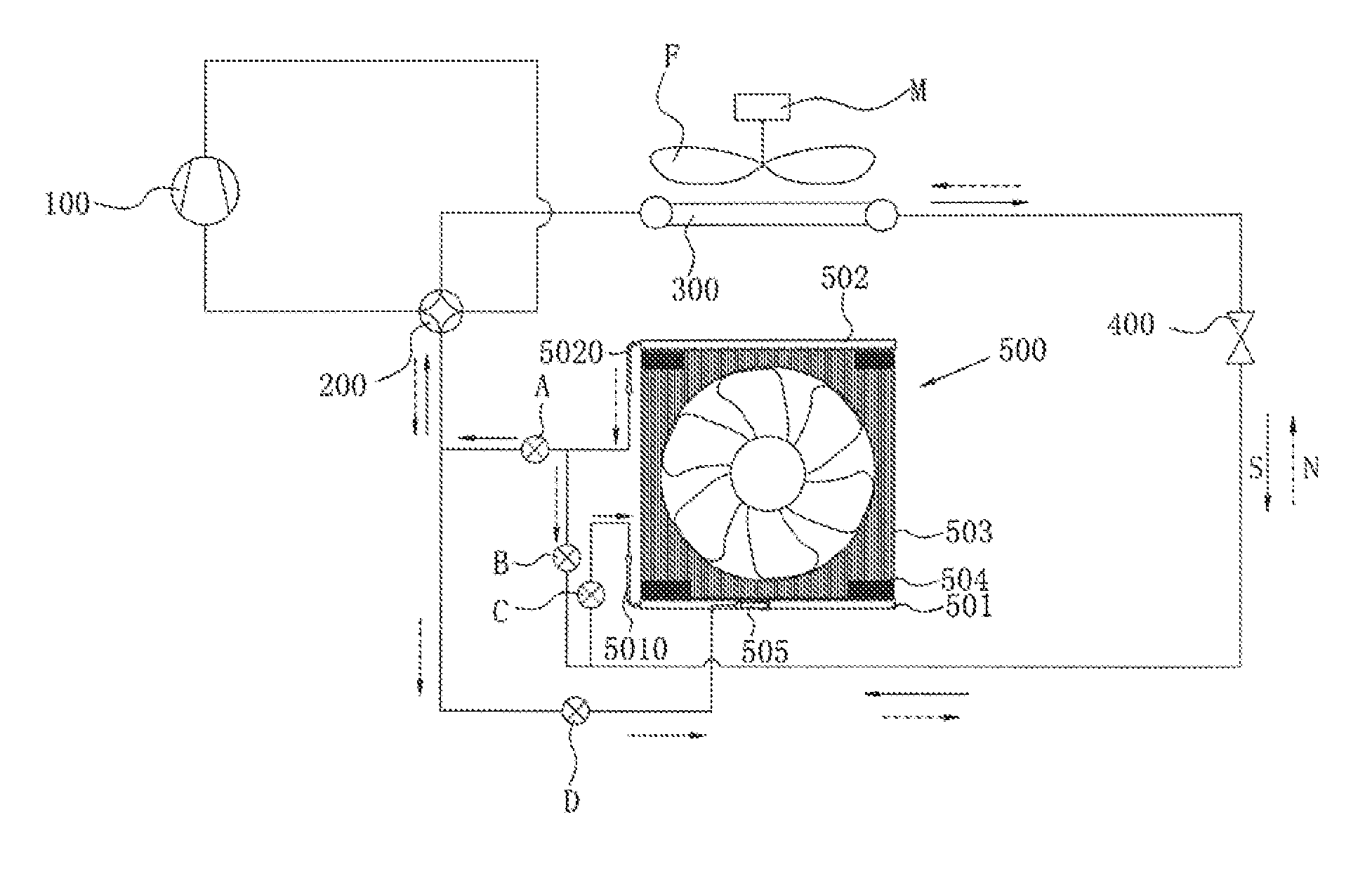 Evaporator and refrigeration system comprising the same