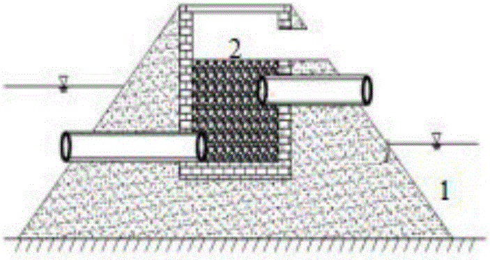 Method for treating agricultural non-point source pollution in hilly areas