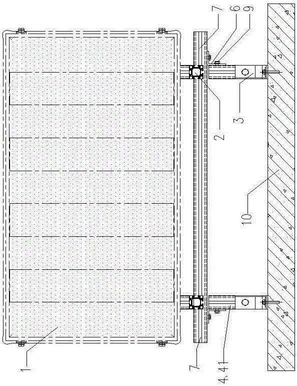 Adjustable component solar panel support system