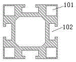 Adjustable component solar panel support system