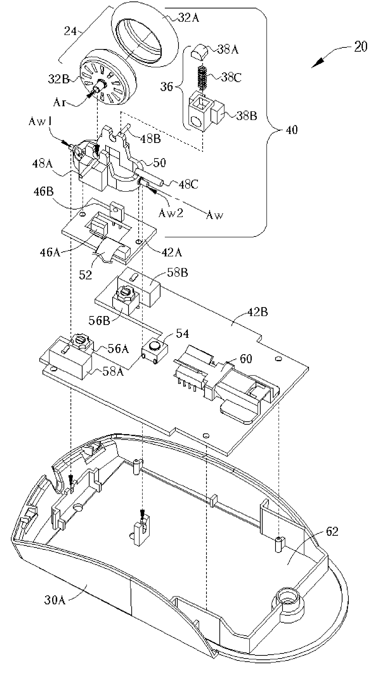 Pointing Device For Multiple-Dimensional Scrolling Control