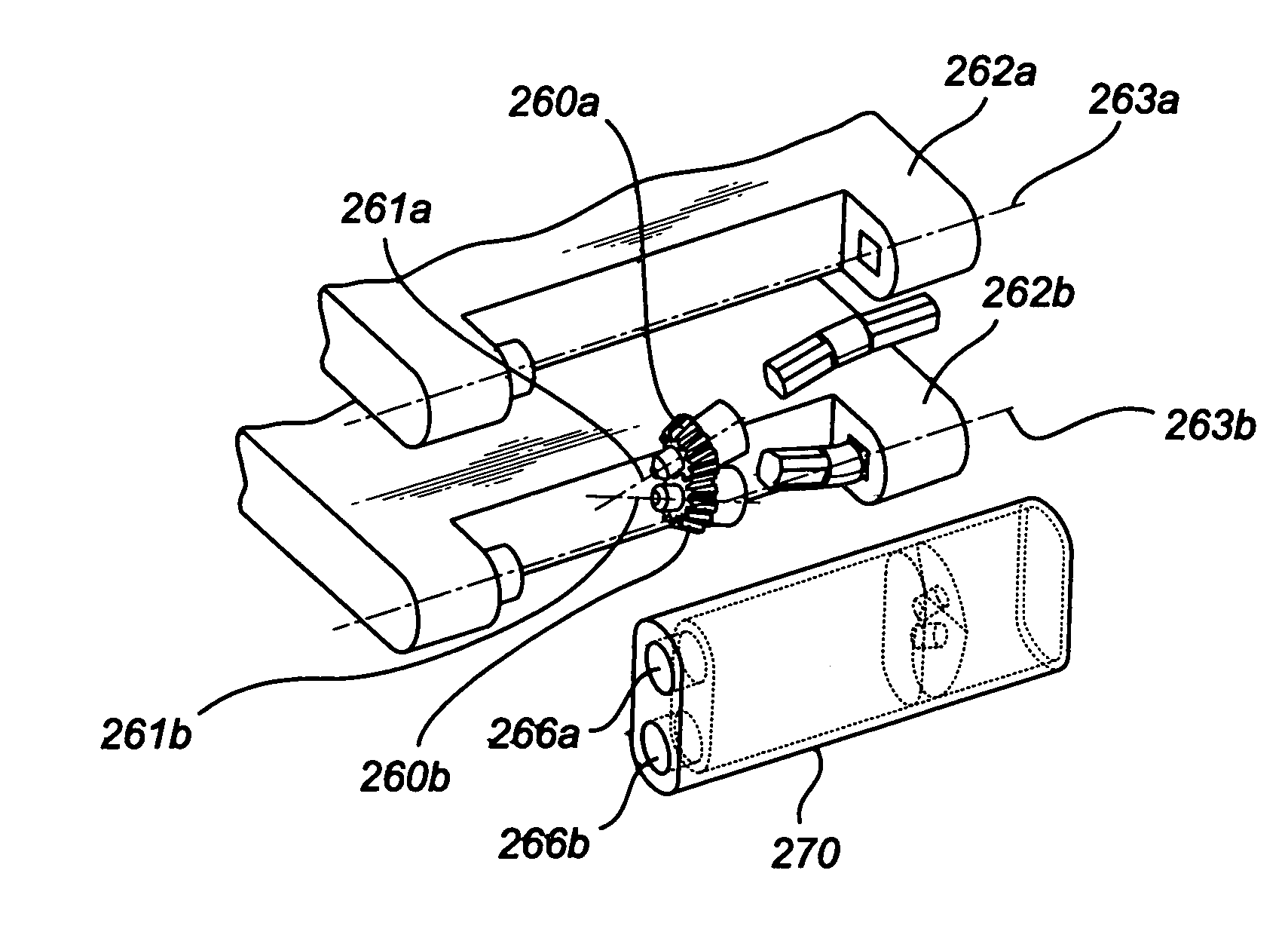 Mobile communications device with synchronising hinge