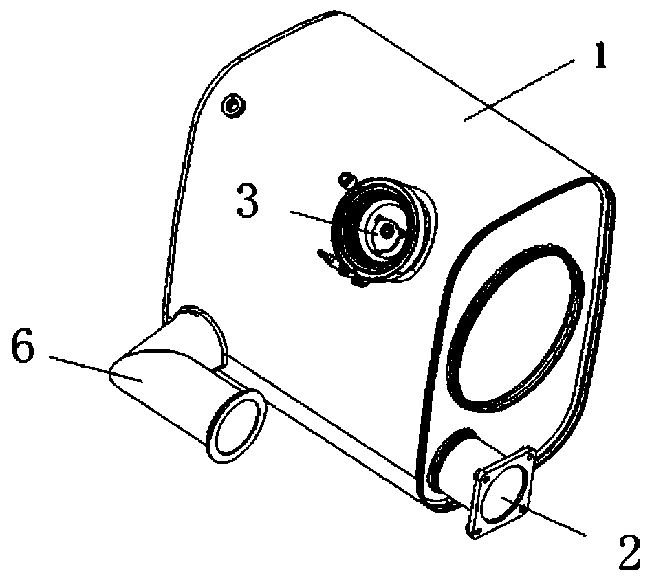 Post-processor structure of detachable integrated urea nozzle