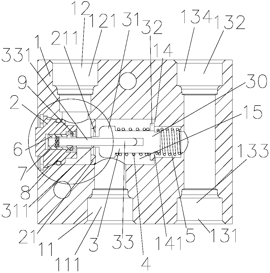 Thermostatic valve and thermal management system comprising same