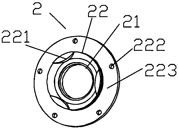 End cover of differential mechanism of racing automobile