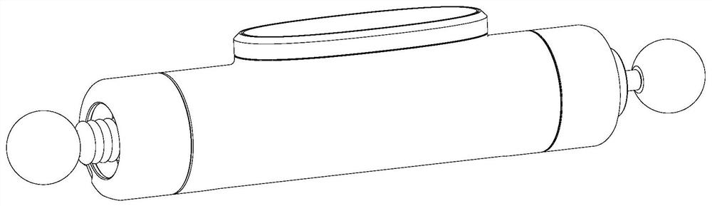 Inductance type wireless ball rod instrument