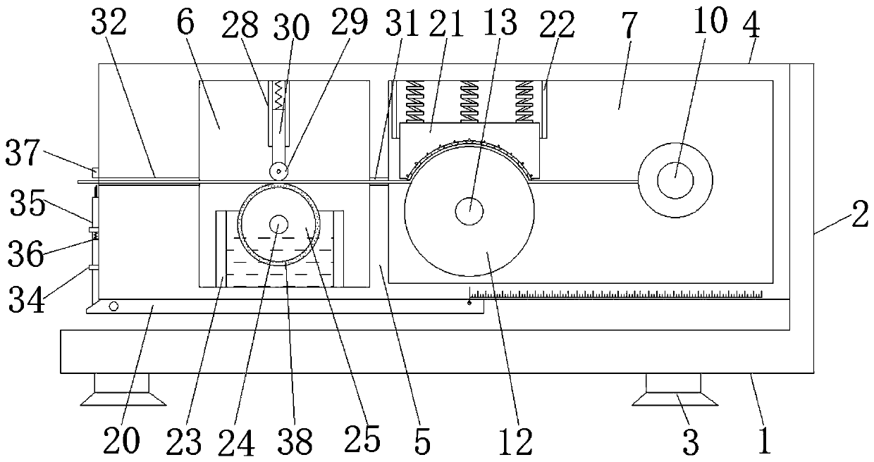 Surgical suture fixing box for operating room nursing