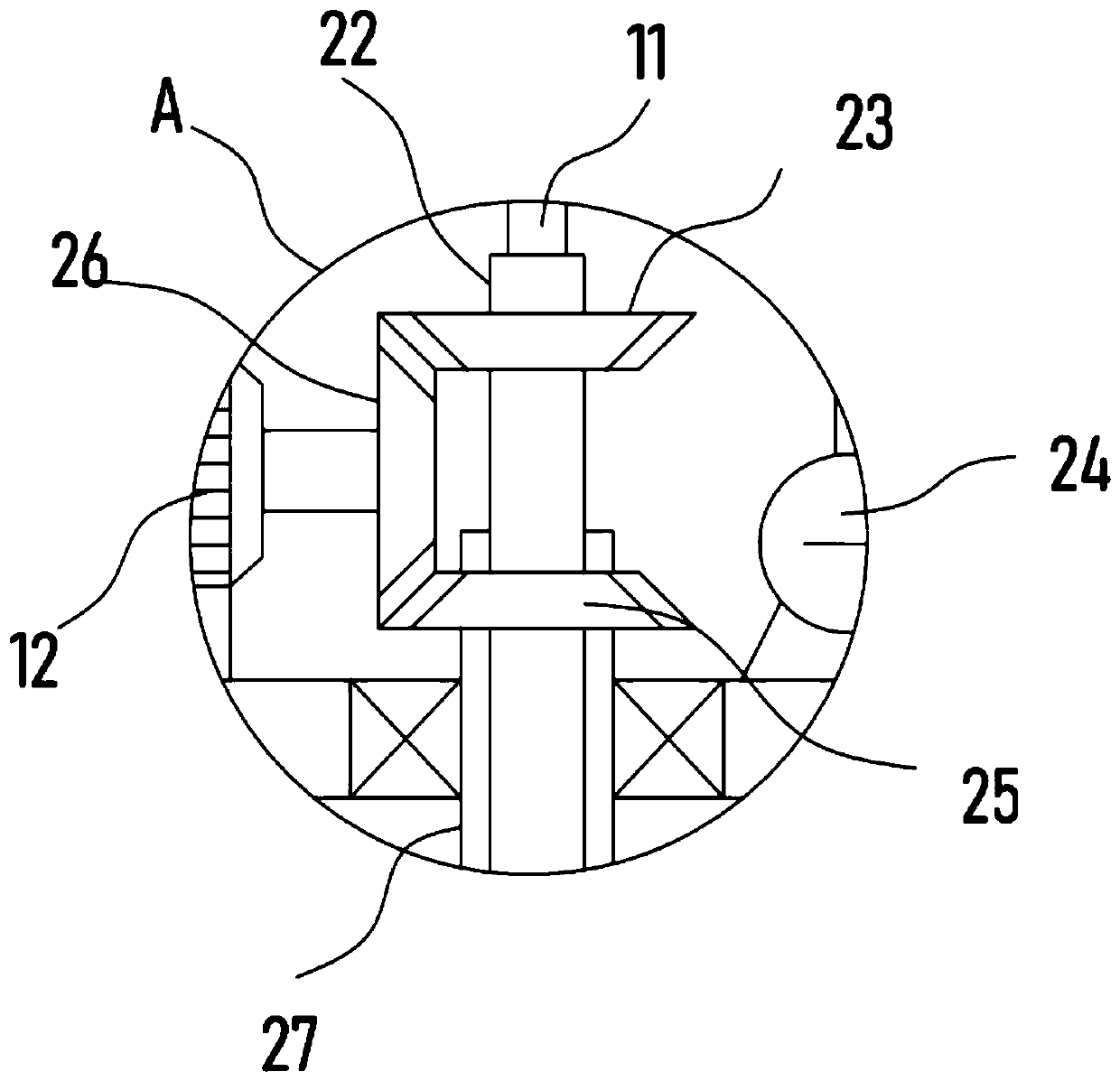 A rapid air cooling device for chemical production raw materials