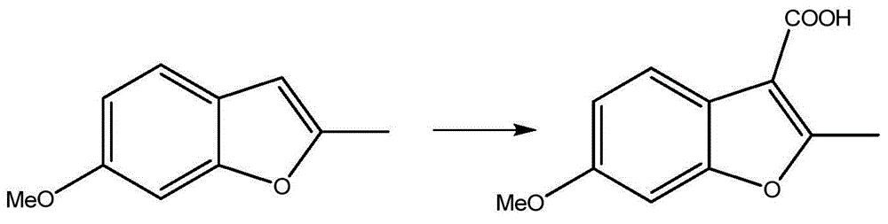 Preparation process of benzofuran with amide side chain