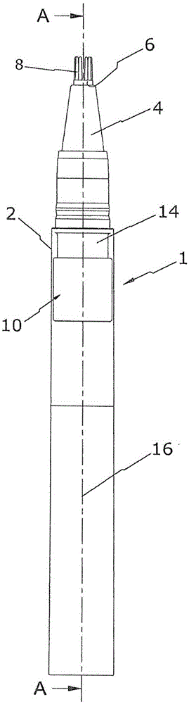 Metering dispenser for discharging an in particular pasty or viscous material, such as cosmetic cream, adhesive, and the like