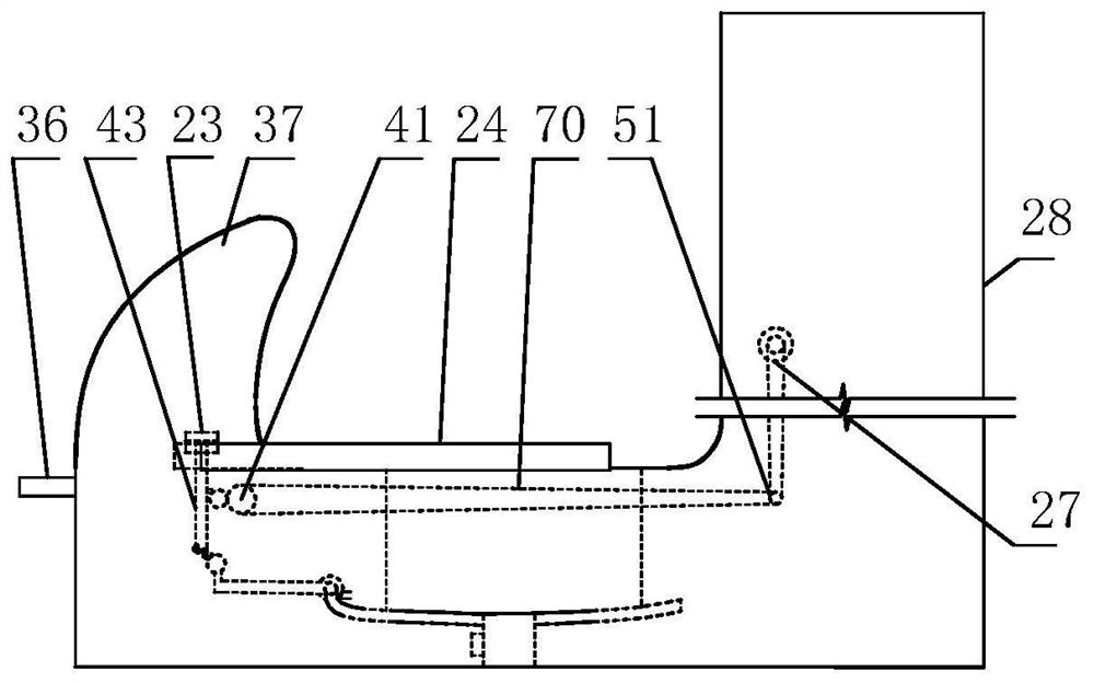 Induction-type water-free squatting toilet with flushing