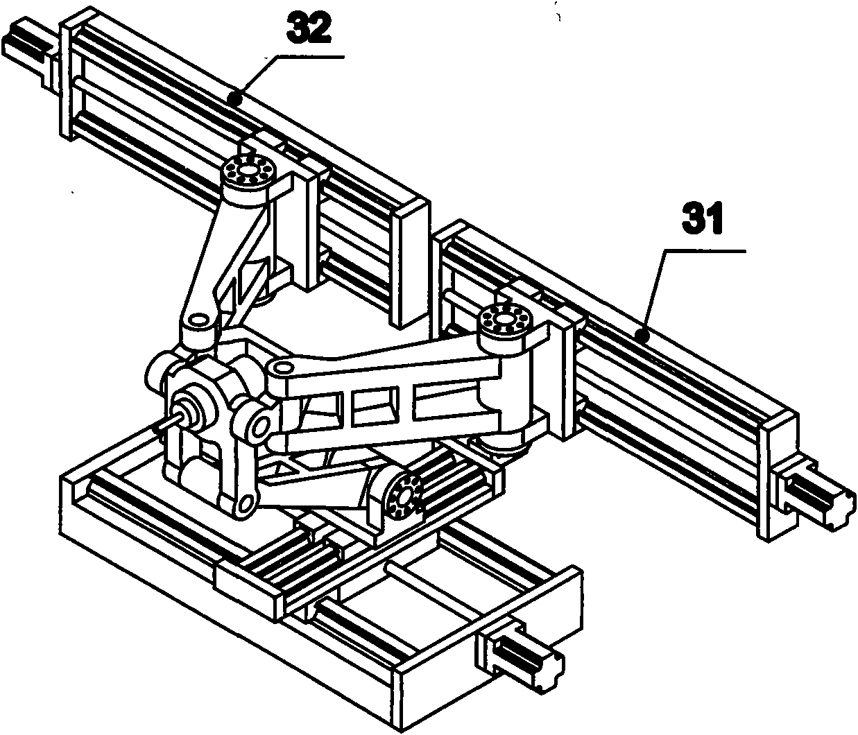 Redundancy-driven three-degree-of-freedom parallel mechanism