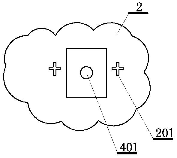 Ceiling device maintenance panel connecting device