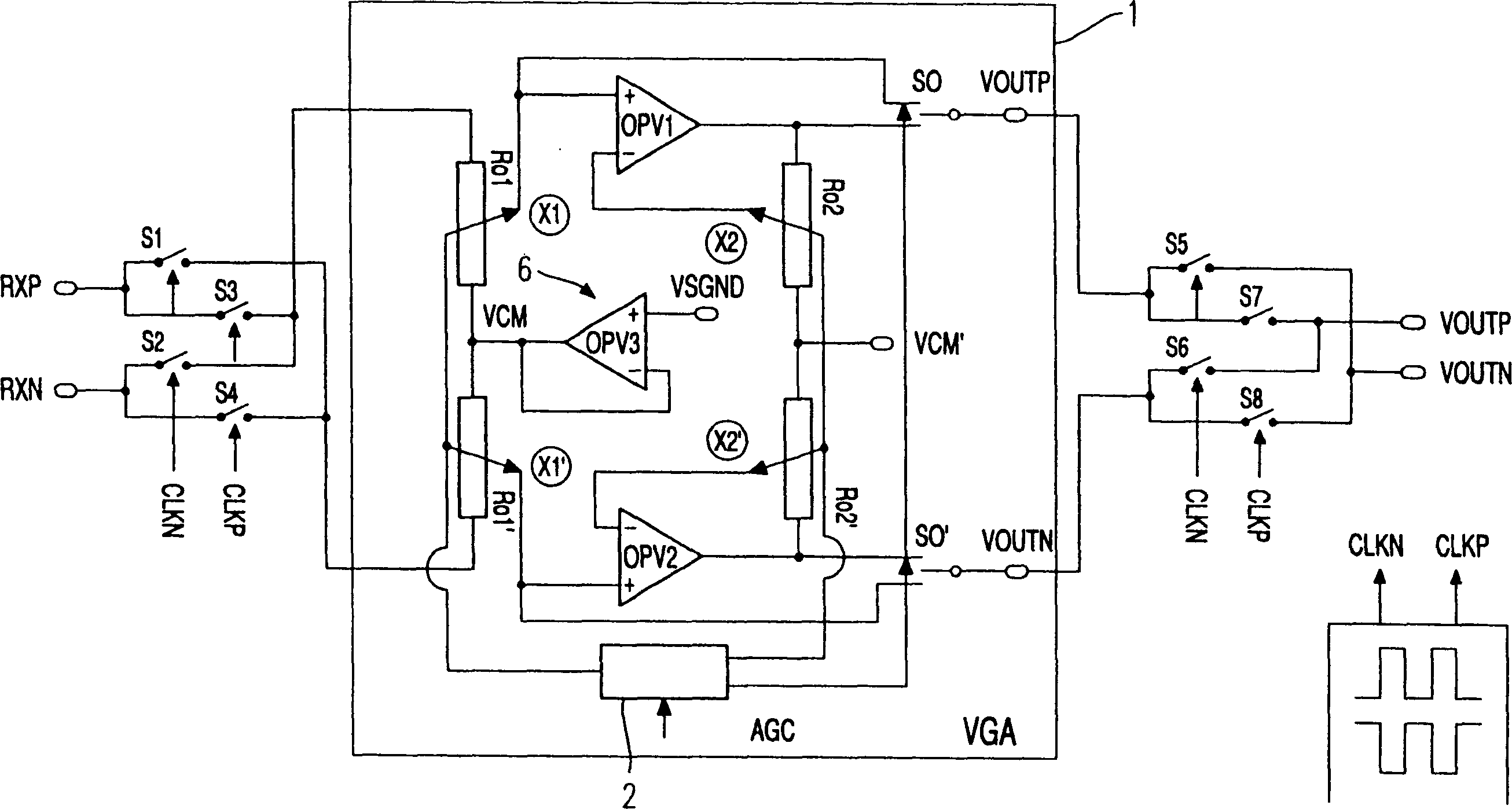 Db-linear variable gain amplifier (vga) stage with a high broad band