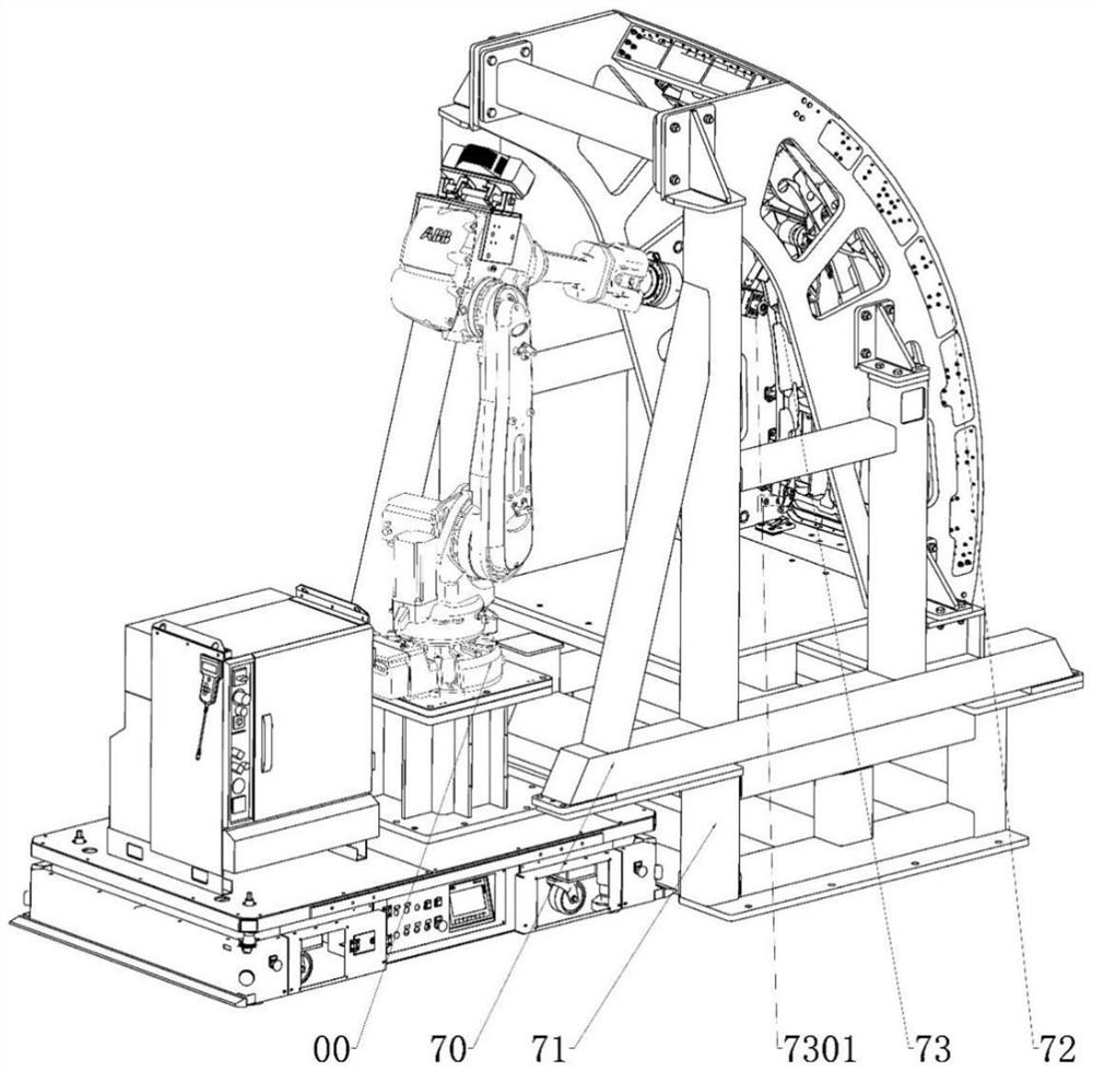 Aircraft cabin door mechanism durability test device and test method thereof