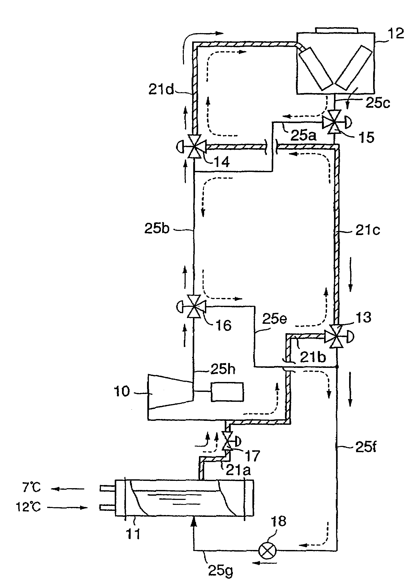 Thermo siphon chiller refrigerator for use in cold district