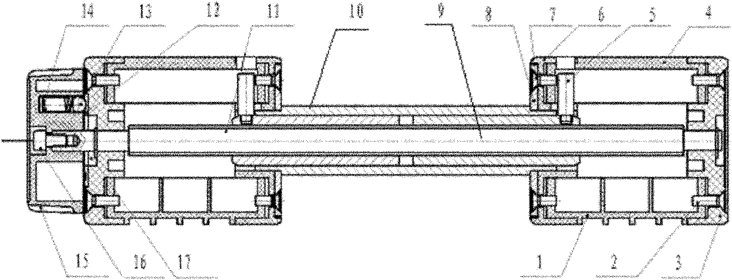 Weight adjusting device with screwing type guiding sleeve