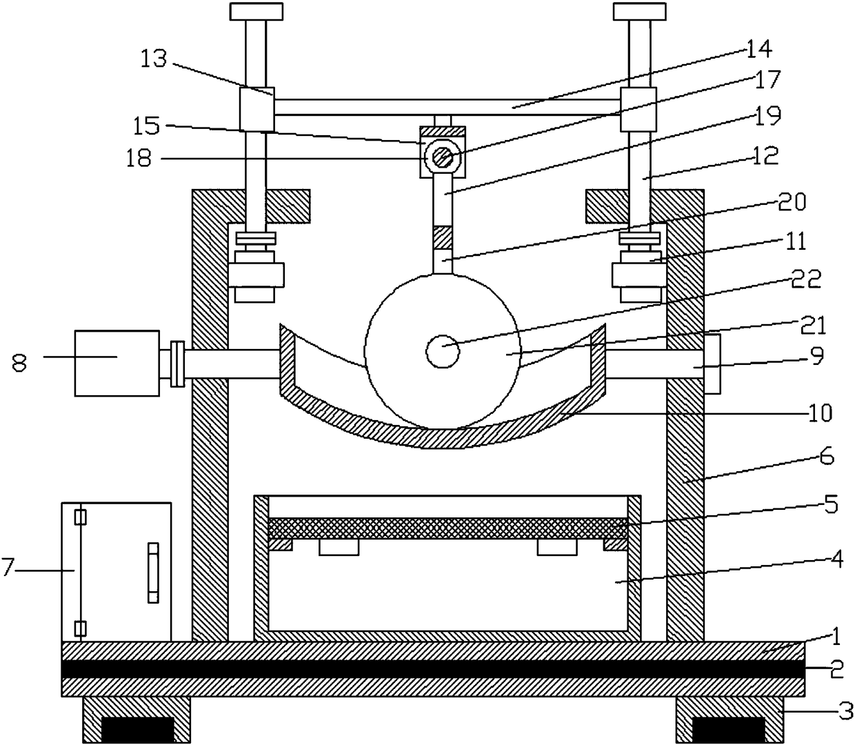 High-efficiency Chinese medicinal material grinding device