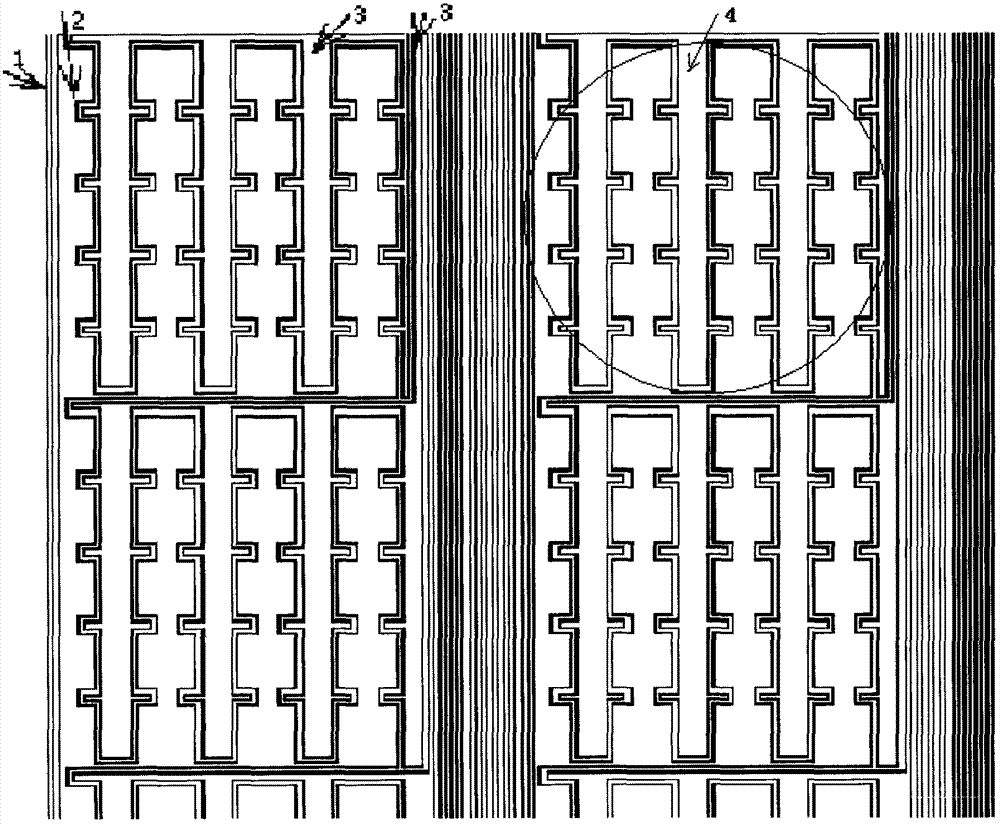 Single-layer multi-point capacitive touch screen