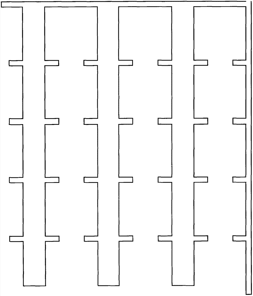 Single-layer multi-point capacitive touch screen