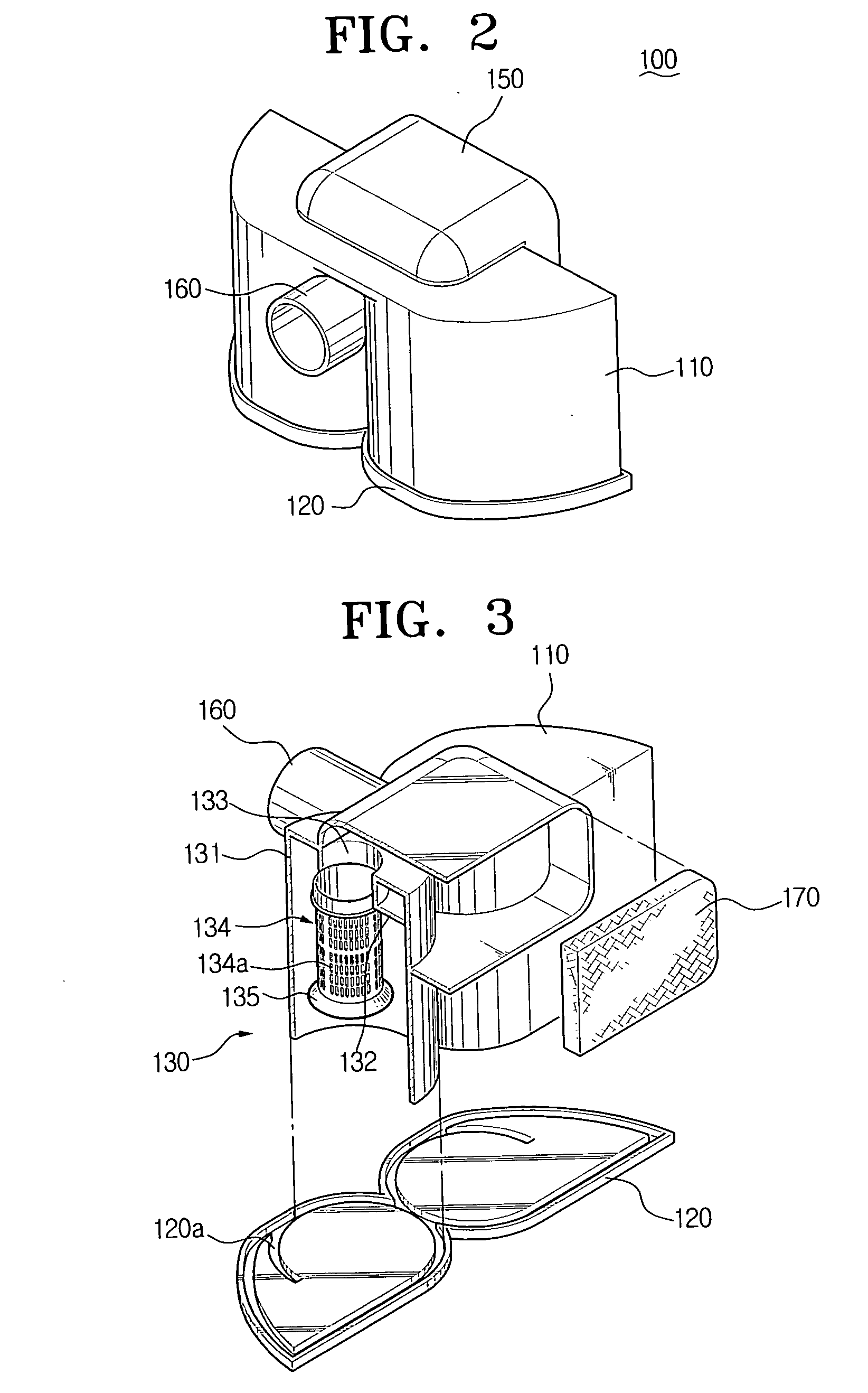 Dust collecting apparatus for a vacuum cleaner