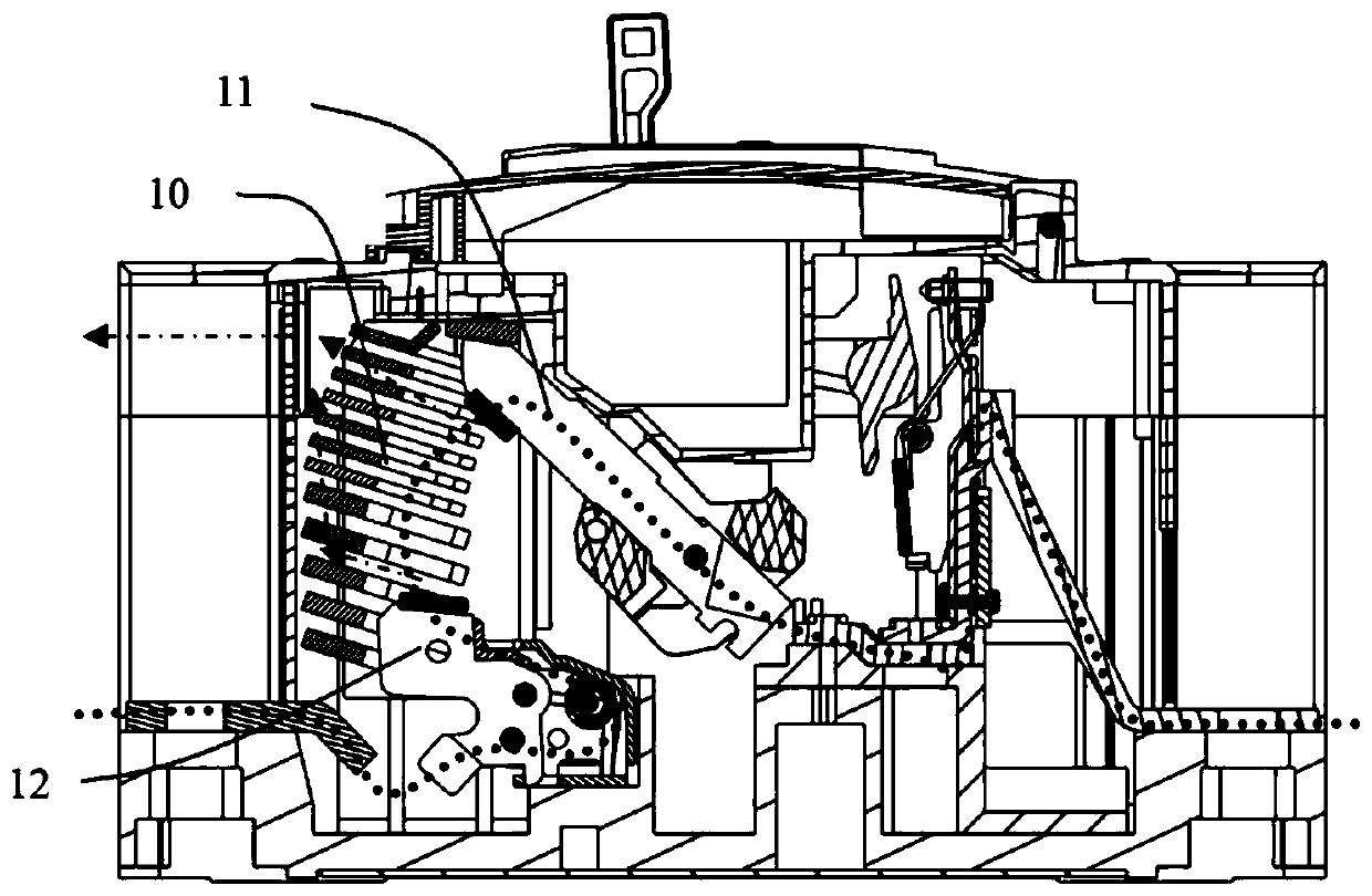 Contact arc extinguishing system of circuit breaker