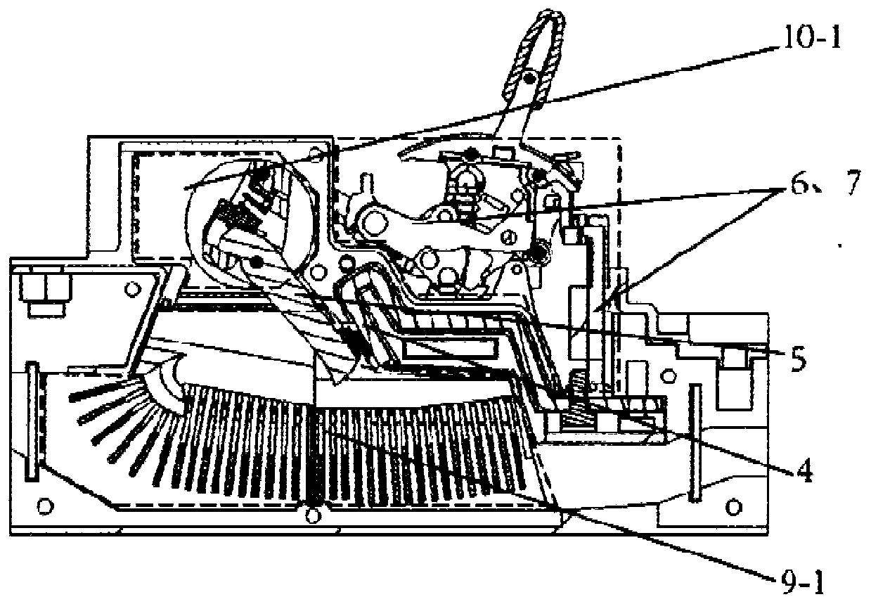 Contact arc extinguishing system of circuit breaker