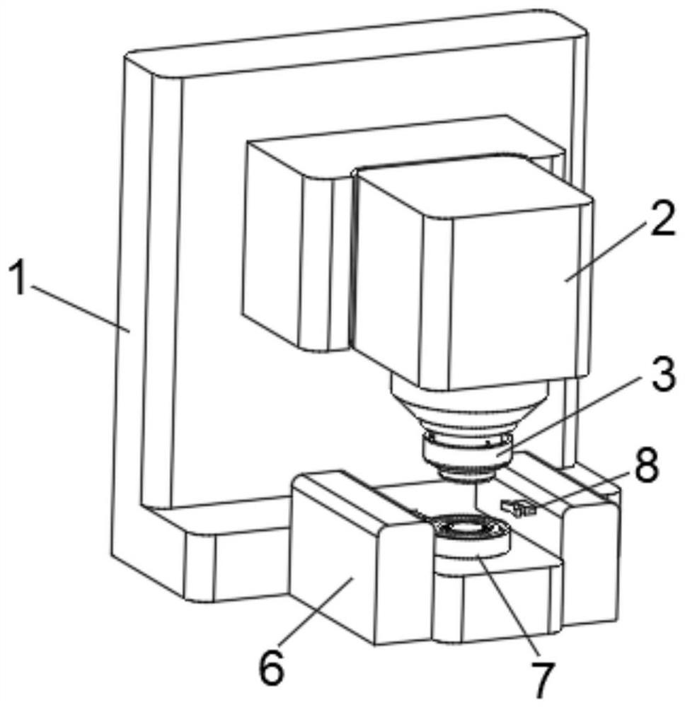 Auxiliary positioning and pressing equipment applied to hook-type commutator production