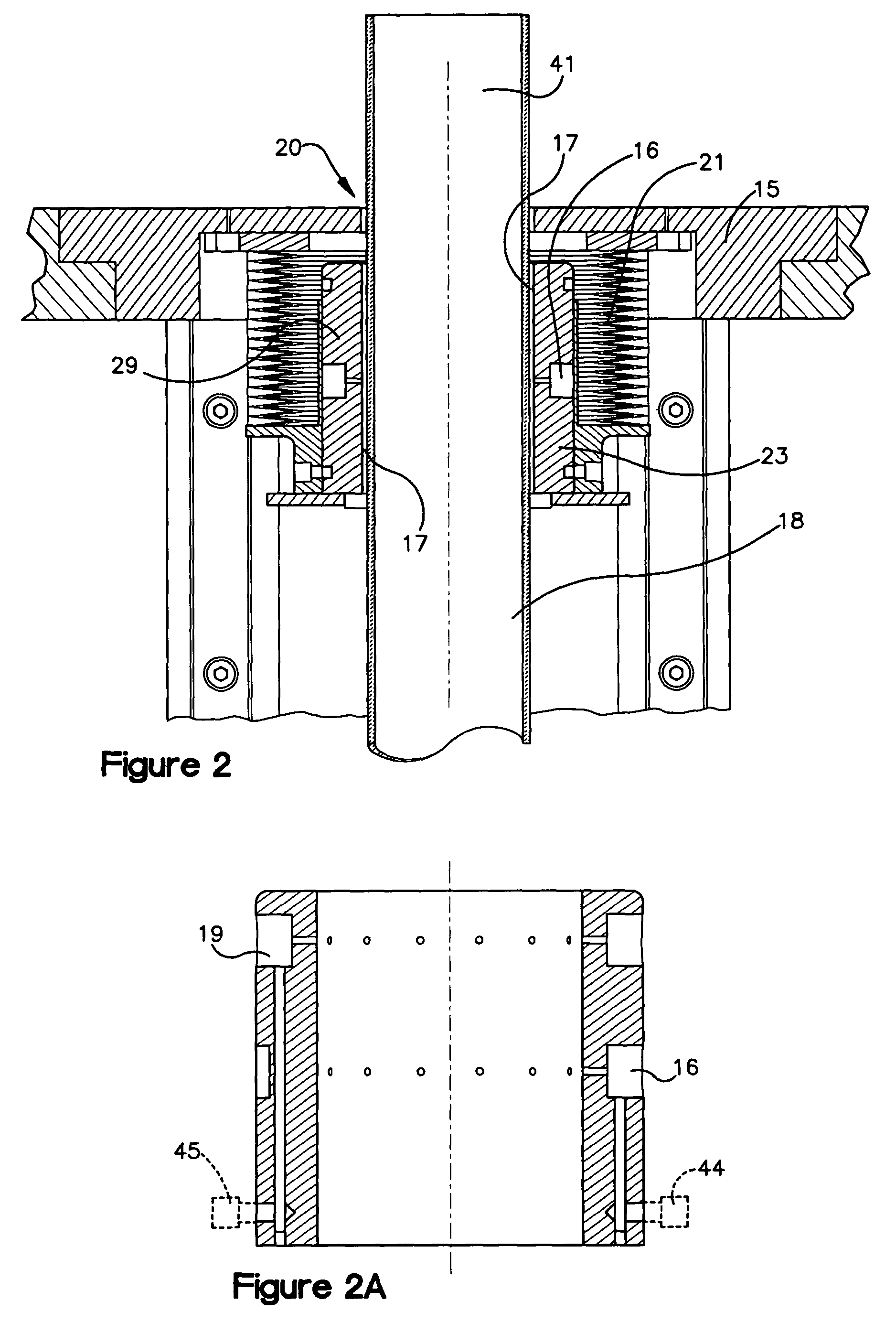 Apparatus for positioning an elevator tube