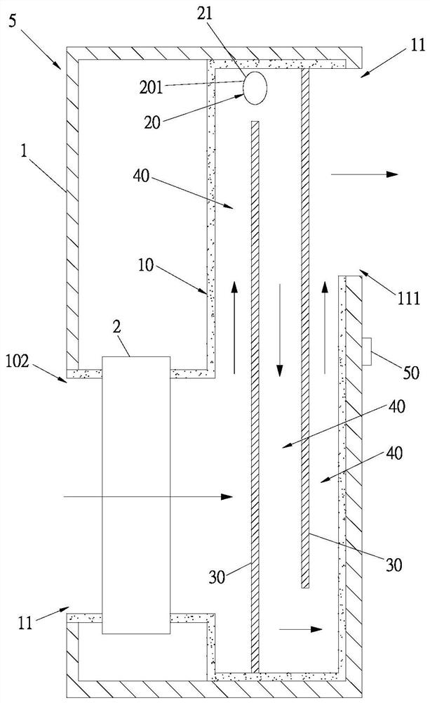 Built-in ultraviolet sterilization device