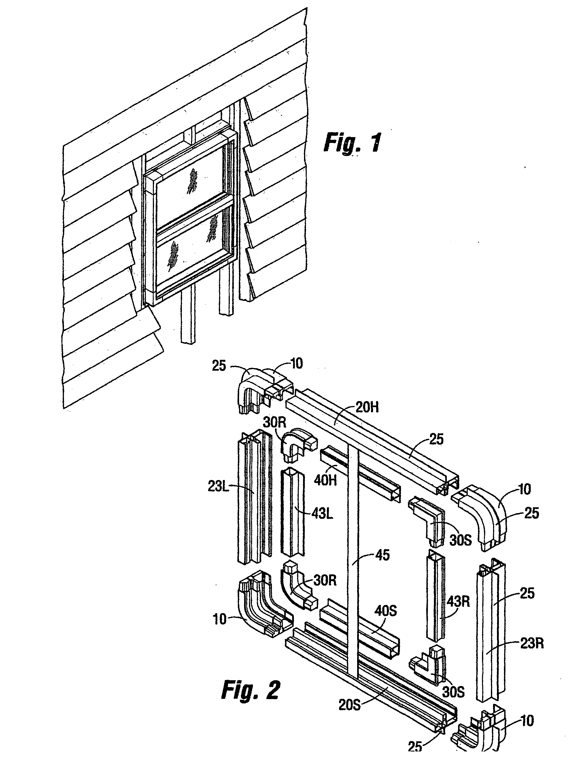 Water-tight windows with preformed corners