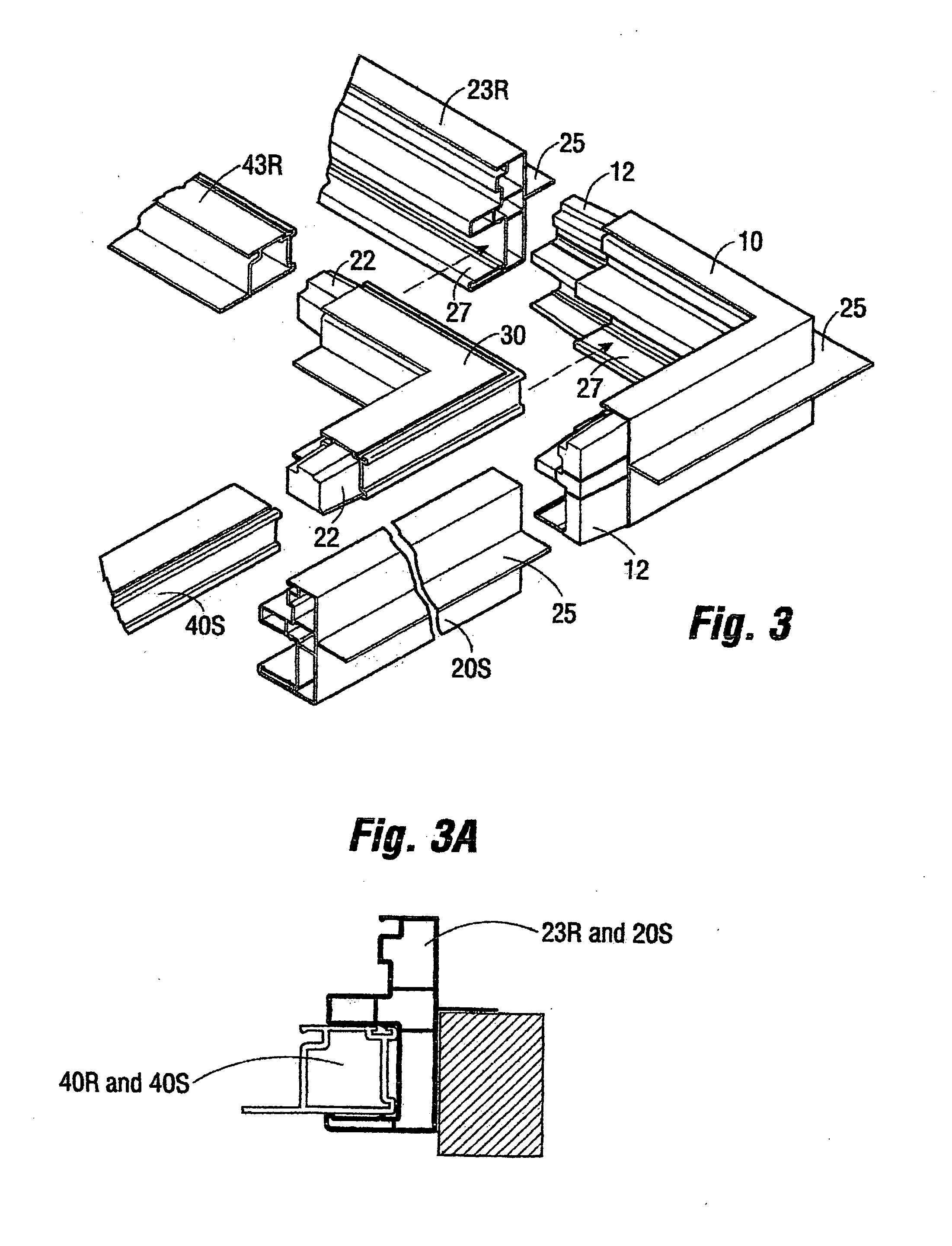 Water-tight windows with preformed corners