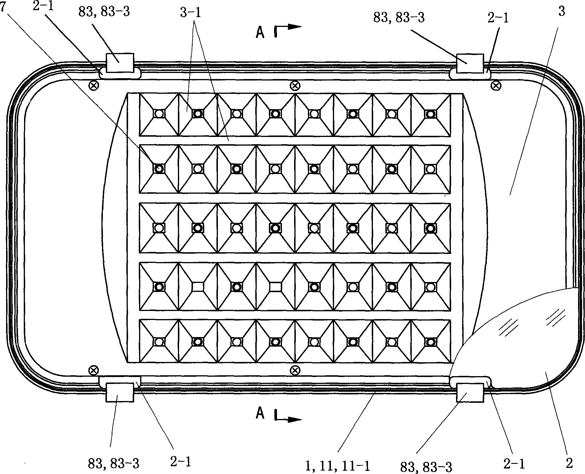 High-power LED road lamp