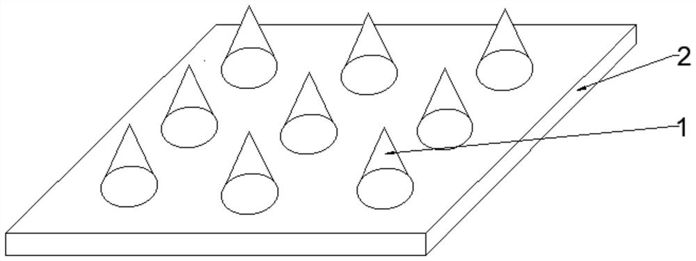 Soluble breast enlarging microneedle and preparation method thereof