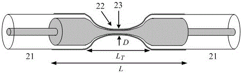 Tapered multimode interference-based high-sensitivity optical fiber methane sensing device