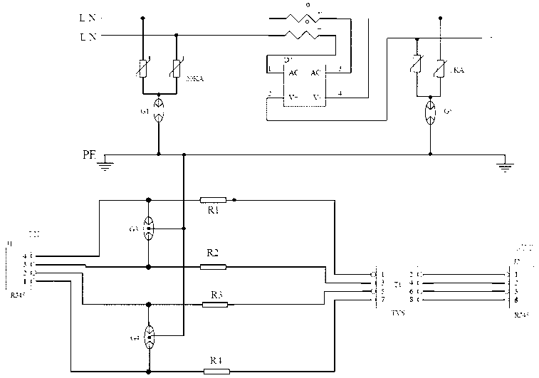 Two-in-one lightning arrester with voltage conversion function