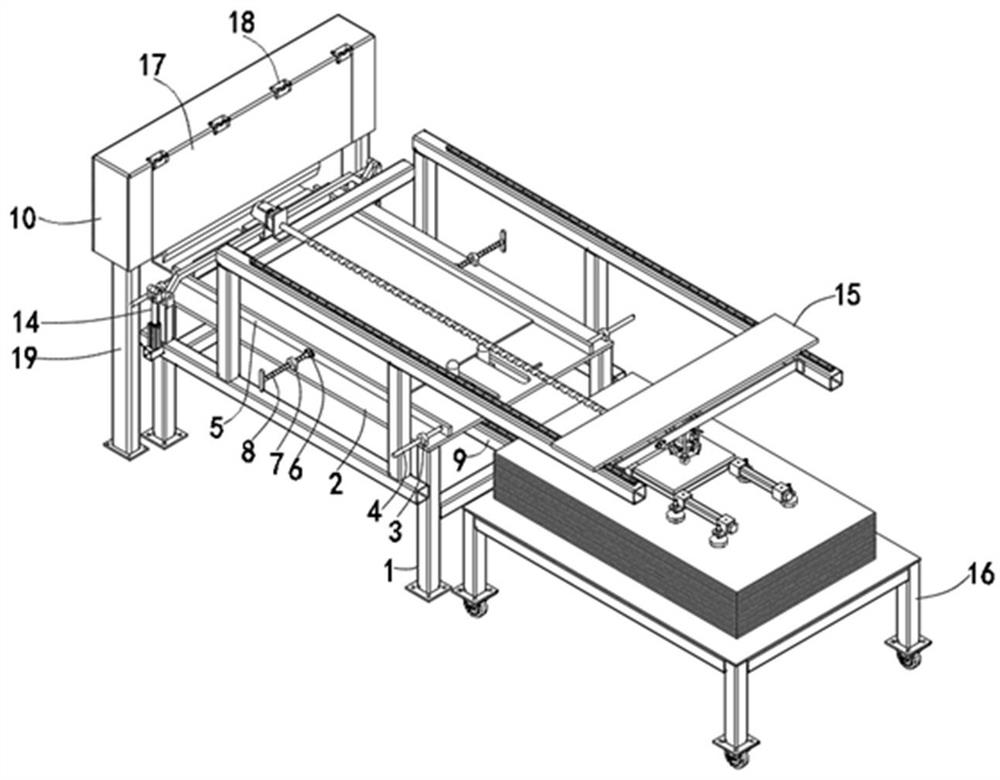 Plate shearing machine for mica sheet production, and use method thereof