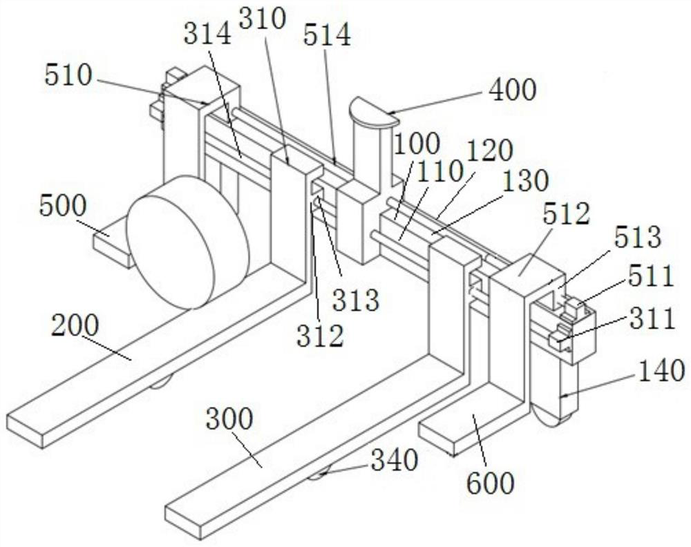 Control system and method of double-tooth type parking robot with blocking arms